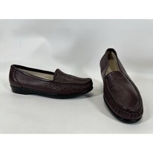 SAS Womens Size 7.5 Narrow Shoes Leather Tripad Comfort Loafer Brown